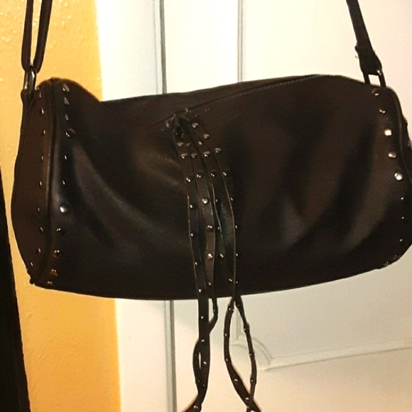 Bags Final Reduction Black Studded Shoulder Bag Poshmark